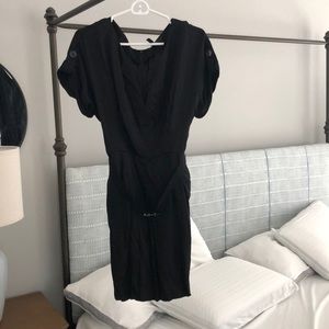 Black silk BCBG dress